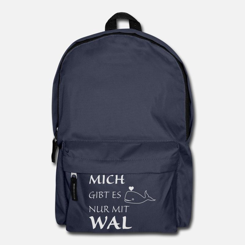 Nur mit Wal - Rucksack - Navy