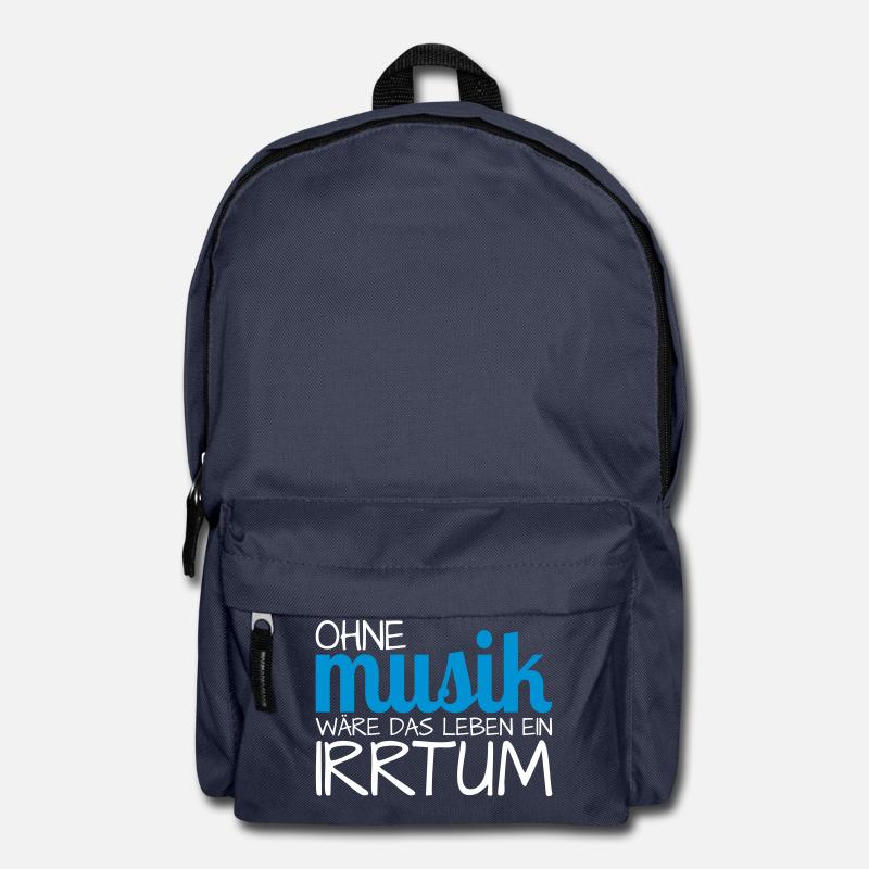 Ohne Musik wäre das Leben ein Irrtum - Rucksack - Navy