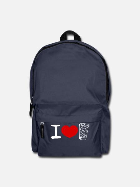 I love Dubbe - Rucksack - Navy