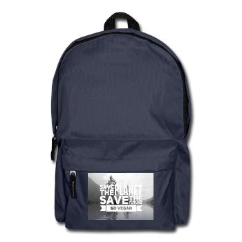 Végétalien végétaliens Sur les plus chaudes - gagnants T-shirt - Sac à dos - bleu marine - Devant