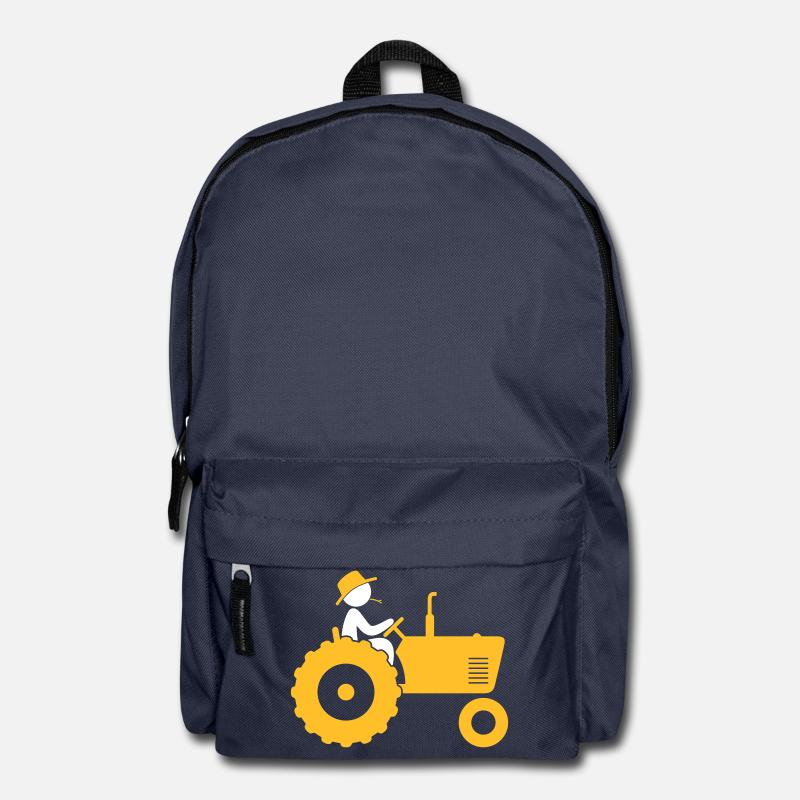 Landwirt auf Traktor - Rucksack - Navy