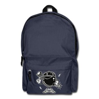 COMIC BASKETBALLER - Comic Cartoon Motiv Shirt - Rucksack - Navy - Vorne
