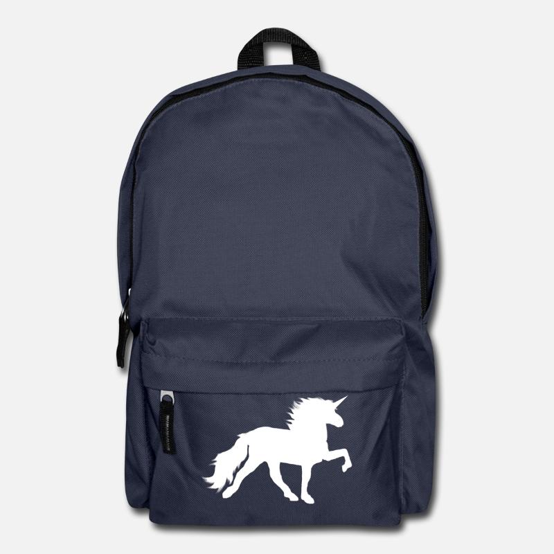Einhorntoelter weiß - Rucksack - Navy