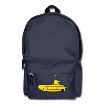 2 colours - Rot-Gelbes U-Boot - Red-Yellow - Rucksack - Navy - Vorne