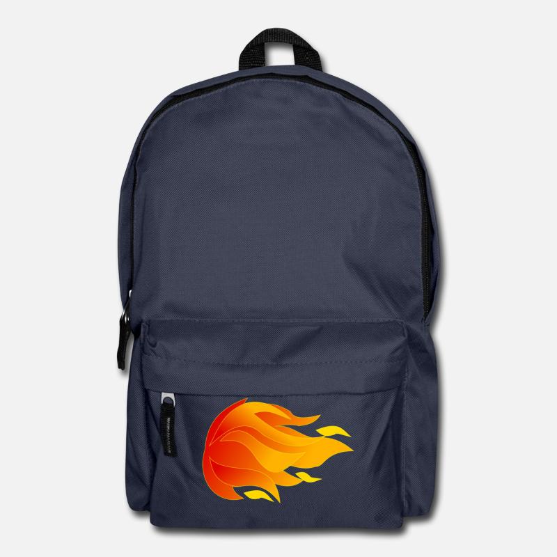 Flames - Backpack - navy