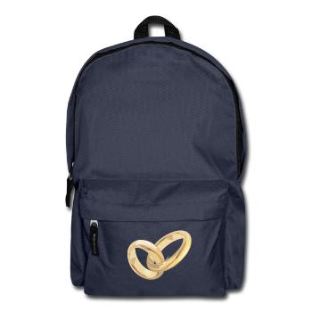 Der goldene Ehering - Rucksack - Navy - Vorne