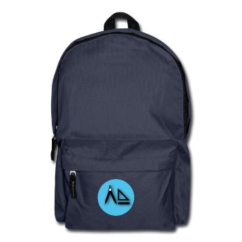 Symbol Icon Zirkel Dreieck Geodreieck - Rucksack - Navy - Vorne