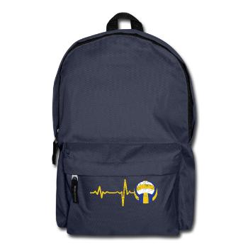 Gift heartbeat volleyball - Backpack - navy - Front