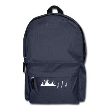 Mountain Biker Herzschlag Mountainbike Berge Herz - Rucksack - Navy - Vorne