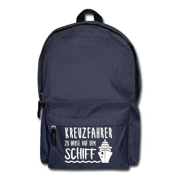 Kreuzfahrer Kreuzfahrt Schiff Urlaub Geschenk - Rucksack - Navy - Vorne