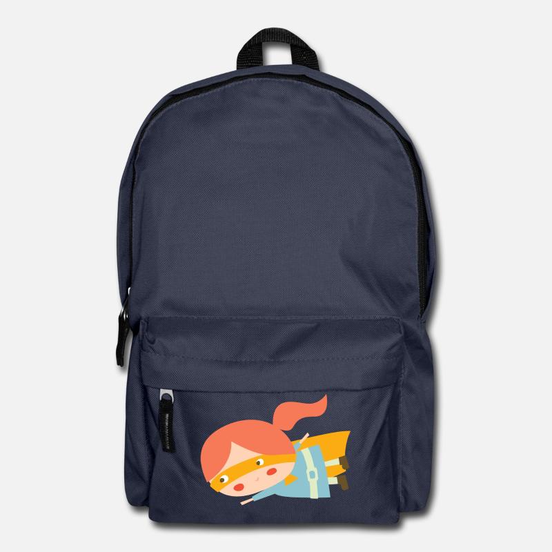 Fliegende Superheldin - Rucksack - Navy