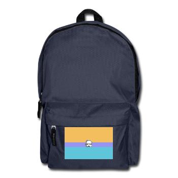 head of man - Backpack - navy - Front