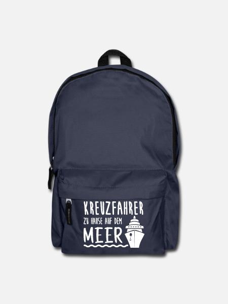 Kreuzfahrer Meer Kreuzfahrt Schiff Urlaub Geschenk - Rucksack - Navy