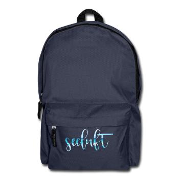 Sea air typography - Backpack - navy - Front