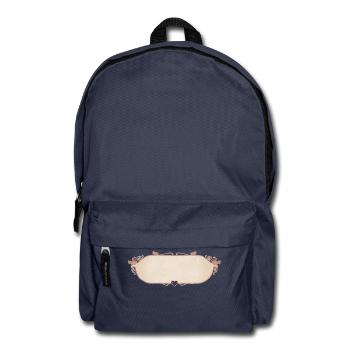 Vintage-Schild - Rucksack - Navy - Vorne