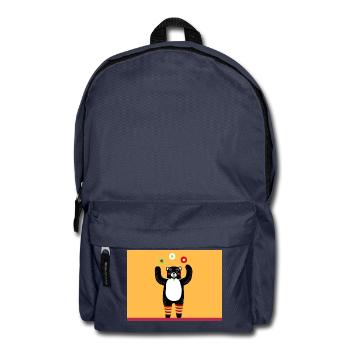 Funny nounours jaune noir - Sac à dos - bleu marine - Devant