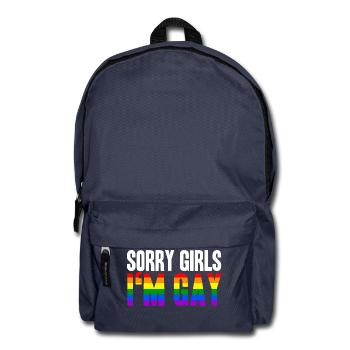 Désolé filles Dans Gay LGBT Gay Idée cadeau Homo - Sac à dos - bleu marine - Devant