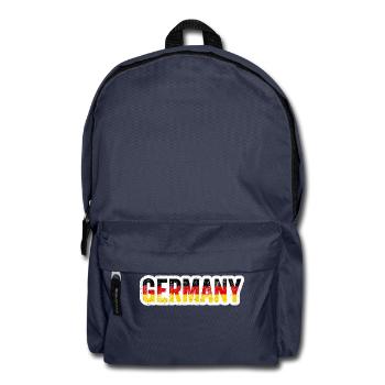 GERMANY Football Shirt Gift Vintage Flag - Backpack - navy - Front