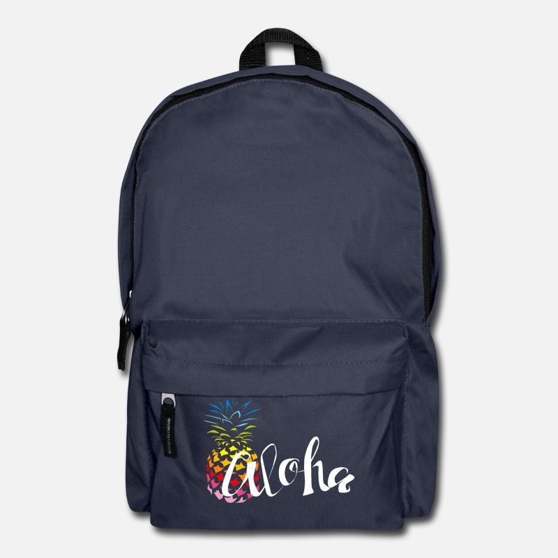 Ananas Regenbogen Aloha - Rucksack - Navy