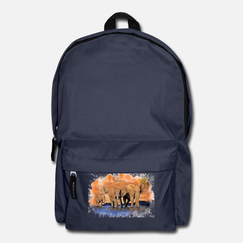 Elefantenherde - Rucksack - Navy