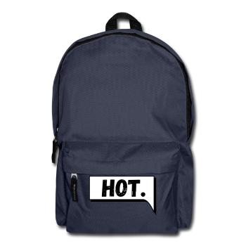 Comic Sprechblase Hot - Rucksack - Navy - Vorne