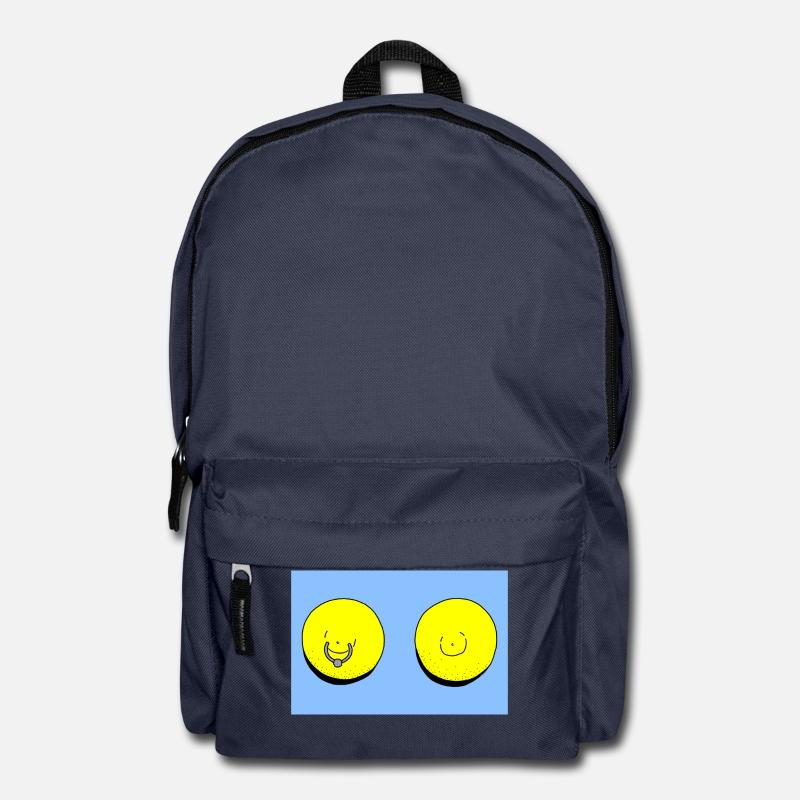 lemon light blue - Backpack - navy