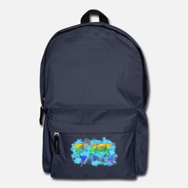 map of the world - Backpack - navy