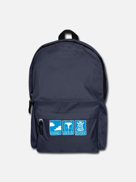 himmel, arsch und zwirn - Rucksack - Navy
