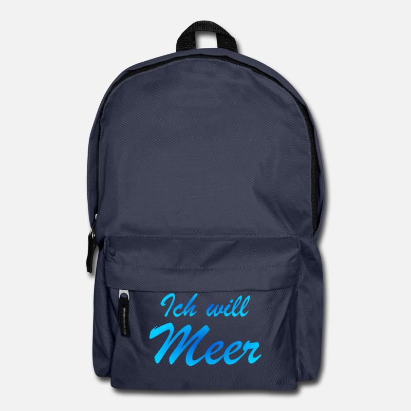 Ich will Meer - Rucksack - Navy