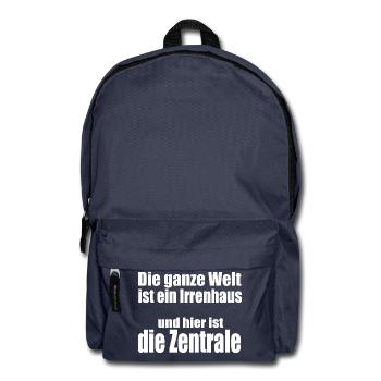Irrenhauszentrale - Rucksack - Navy - Vorne