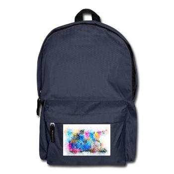 aquarelles Fahrrad - Rucksack - Navy - Vorne