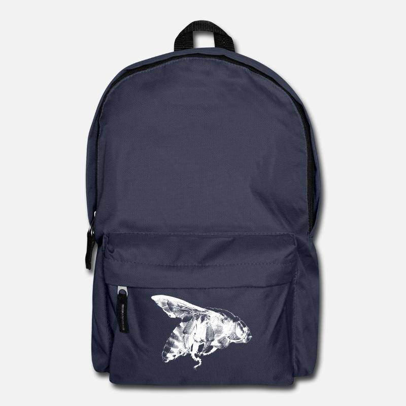 Conception d'abeille Vintage - Sac à dos - bleu marine