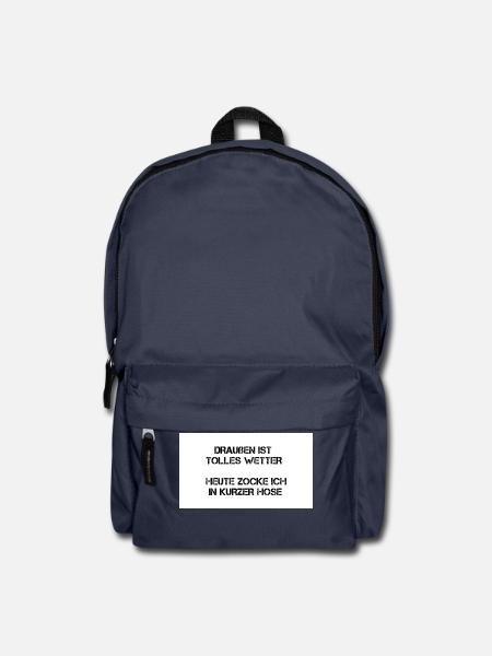 Kurze hose zocken tolles wetter - Rucksack - Navy