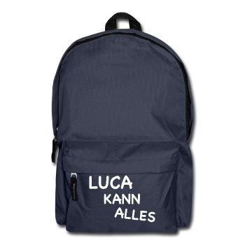 LUCA CAN DO EVERYTHING I Luca is unique - Backpack - navy - Front