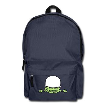 wall wall face head soldier camouflage war ar - Backpack - navy - Front