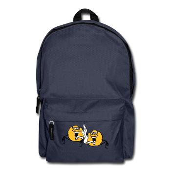 2 friends team couple stoned kiffen kiffer stoned h - Backpack - navy - Front