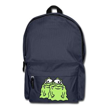Team 2 friends couple glibber slime disgusting slime - Backpack - navy - Front