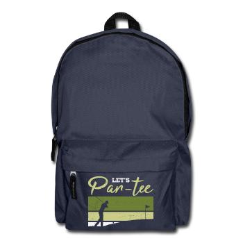 Let's Par-tee Golf Pun - Rucksack - Navy - Vorne