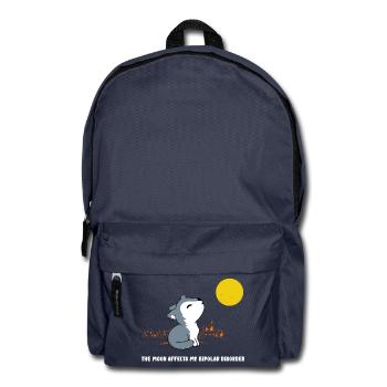 The moon affects my bipolar disorder - Rucksack - Navy - Vorne