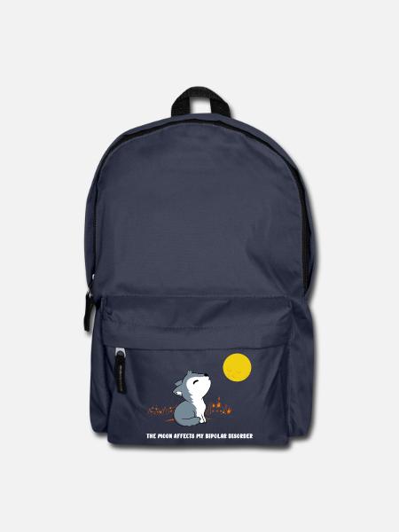 La lune affecte mon trouble bipolaire - Sac à dos - bleu marine