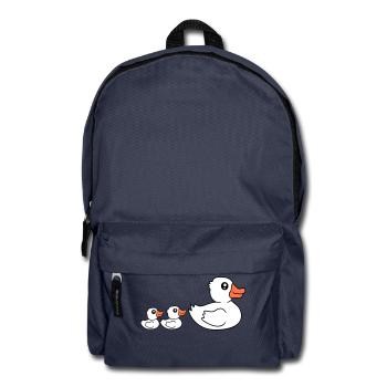 3 Ducks Family Mom Mom Two Kids Baby Dad - Backpack - navy - Front