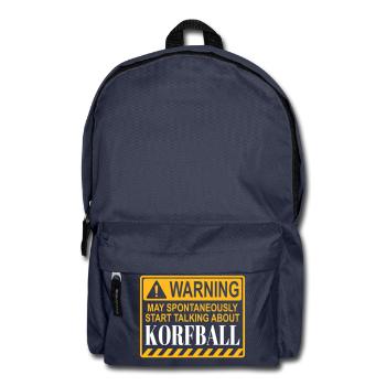 Warnig korfball - Backpack - navy - Front