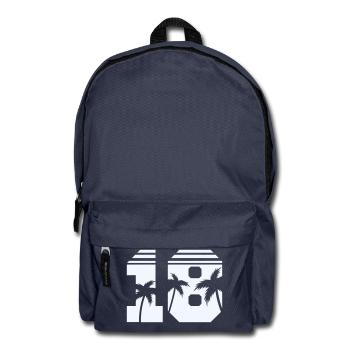 18 palm trees - Backpack - navy - Front