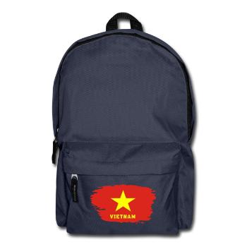 Vietnam drapeau / Cadeau Hanoi Asie Asie du Sud-Est - Sac à dos - bleu marine - Devant