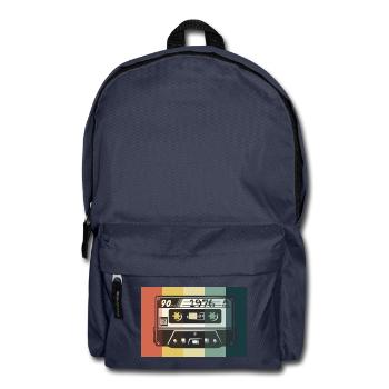 1976_Vintage_Kassette_ - Rucksack - Navy - Vorne