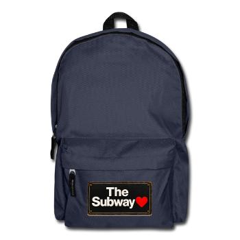 Subway Heart Retro-Schild - Rucksack - Navy - Vorne