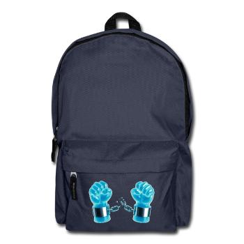 FREE NIGHT - freedom & rights - Backpack - navy - Front