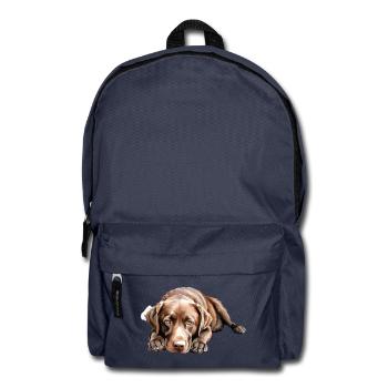 Chien Labrador Retriever - Sac à dos - bleu marine - Devant