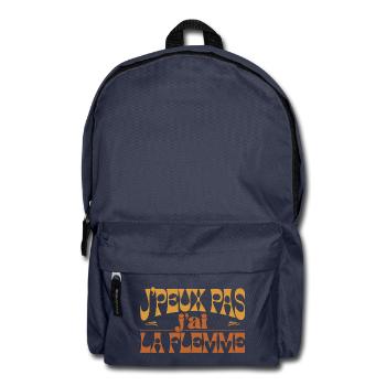 I can't I'm lazy Retro - Backpack - navy - Front