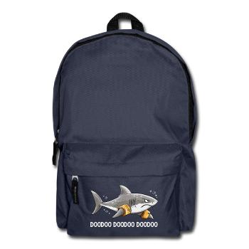 Doo Doo Hai Schwimmflügel Meer Humor - Rucksack - Navy - Vorne